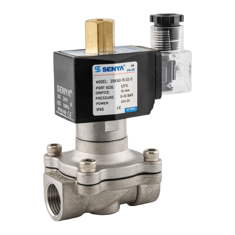 Comhla solenoid cruach dhosmálta le haghaidh rialú sreabhach i dtimpeallachtaí crua